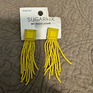 Sugar fix yellow earrings